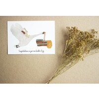 STUDIO BERTHA card - arrival of your bundle of joy