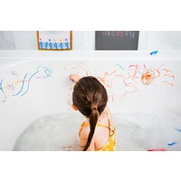KITPAS bath crayons - 10 colors with sponge