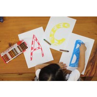 KITPAS large art stick crayons - 12 colors