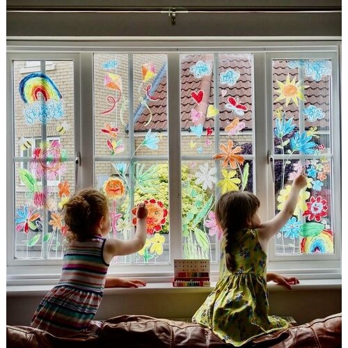 KITPAS large art stick crayons - 12 colors