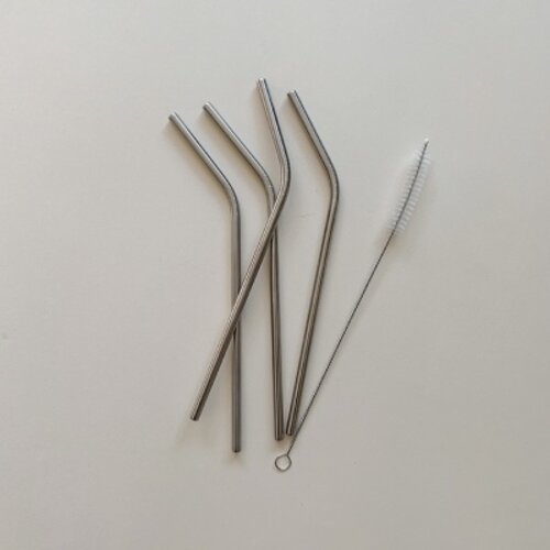 HAPS NORDIC 4 pack reusable straws