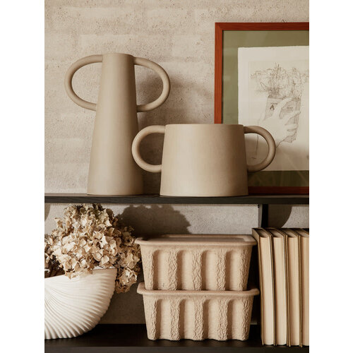 FERM LIVING set of 2 paper pulp box - large