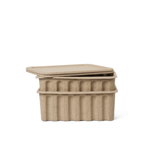 FERM LIVING set of 2 paper pulp box - large