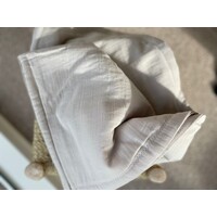 ATELIER ANNUR blanket uni pebble mini