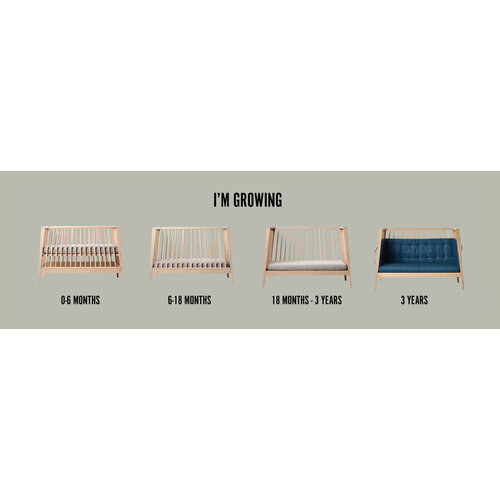 LEANDER linea baby cot - beech