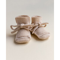 HVID booties - oat- 0-9M