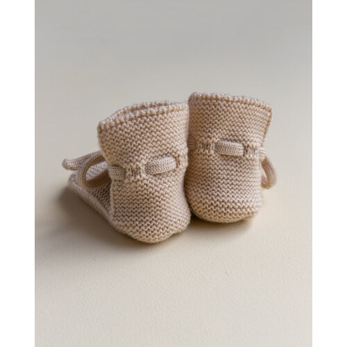 HVID booties - oat- 0-9M