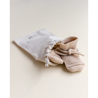 HVID booties - oat- 0-9M