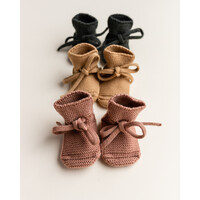 HVID booties - terracotta - 9-15M