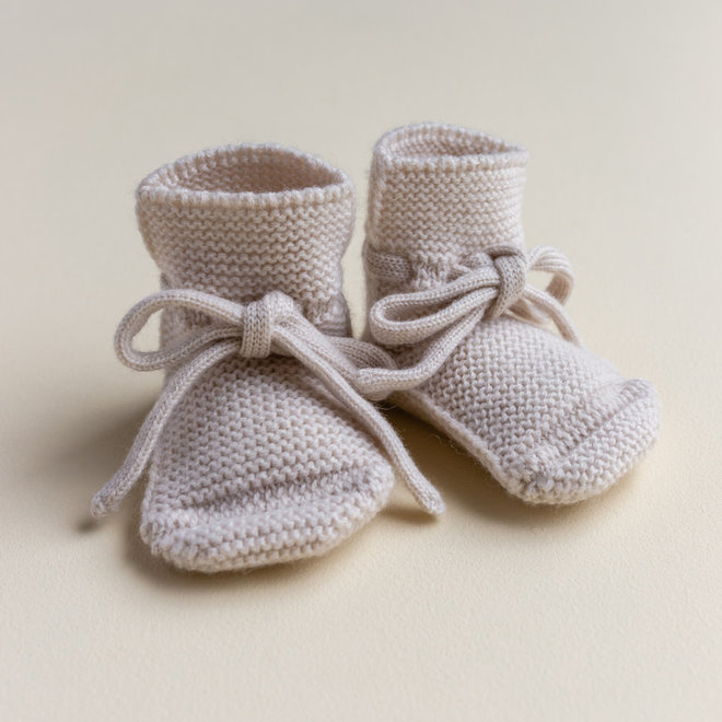 booties - off-white - 9-15M