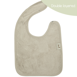 bib doubled - feather grey
