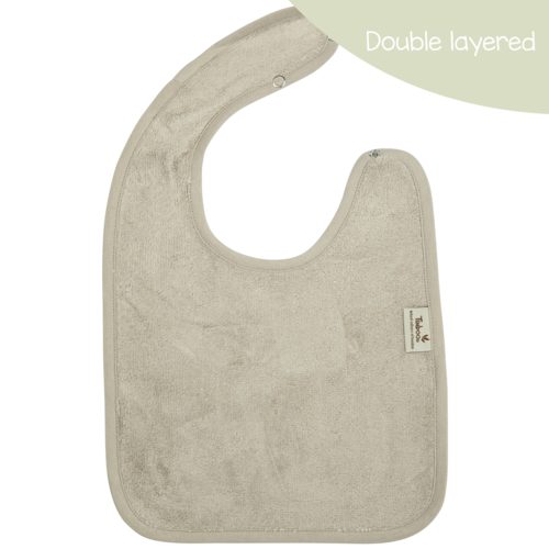 TIMBOO bib doubled - feather grey