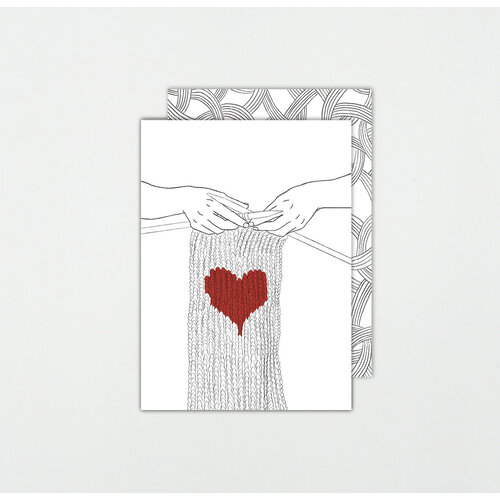 card - knitting some love
