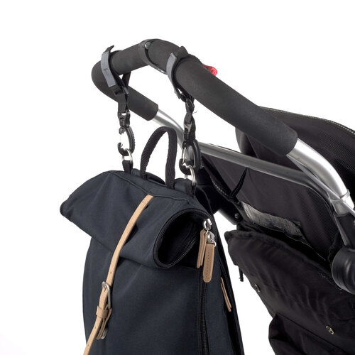 LAESSIG rolltop diaper bag - night blue