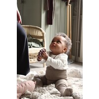 SILLY SILAS footed cotton tights - peanut blend