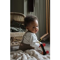 SILLY SILAS footed cotton tights - peanut blend