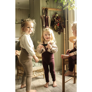 footless cotton tights - fig blend