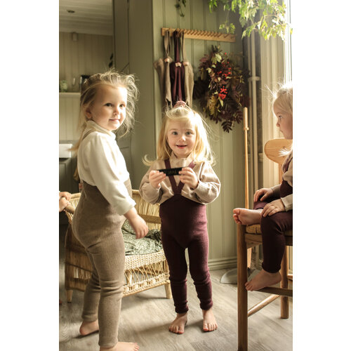 SILLY SILAS footless cotton tights - fig blend
