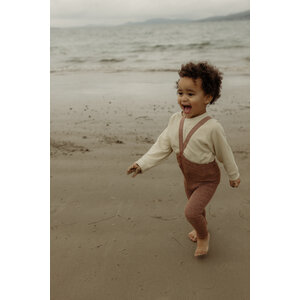 footless cotton tights - salted caramel