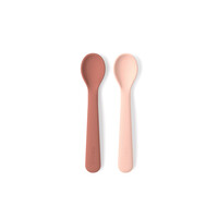 EKOBO silicone spoon set - blush/terracotta