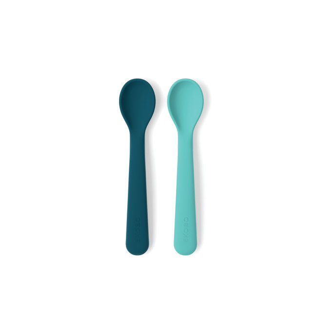 silicone spoon set - blue abyss/lagoon