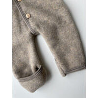 ENGEL NATUR hooded overall - walnut mélange