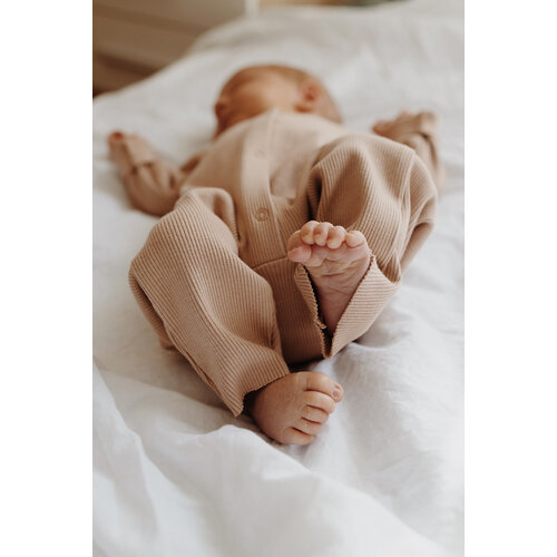A BABY BRAND rib romper - nude