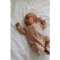 A BABY BRAND rib romper - nude