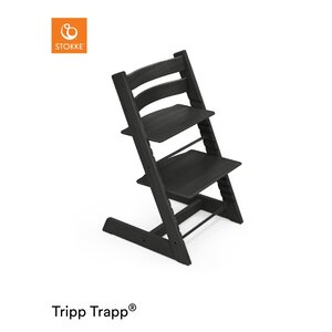 tripp trapp eetstoel - eik black