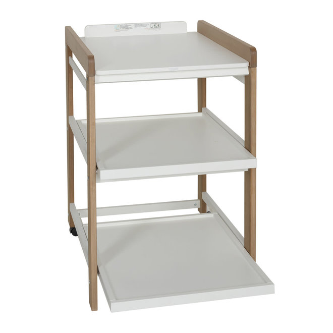 changing table comfort - white/natural