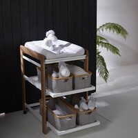 QUAX changing table comfort - white/natural