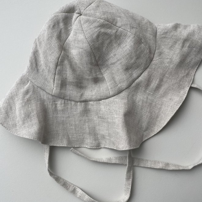 linen hat - natural
