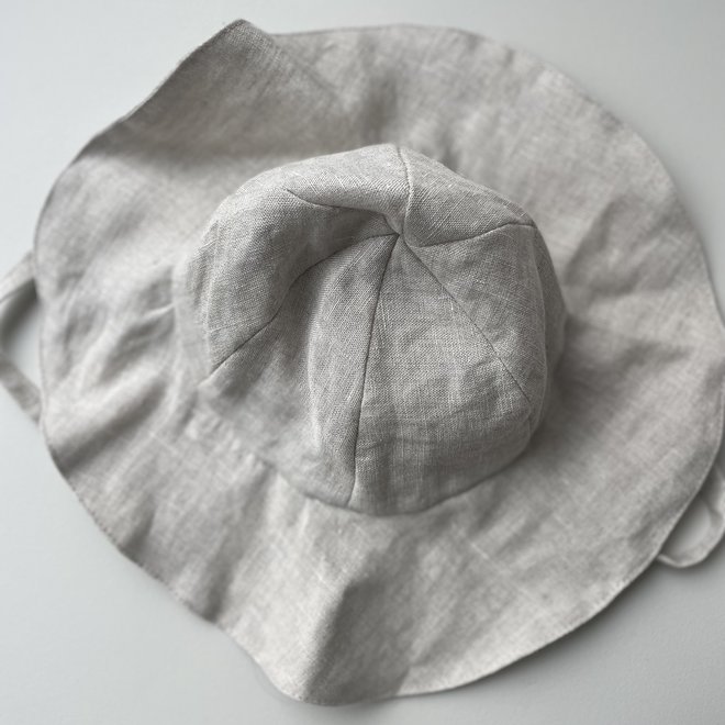 linen hat - natural