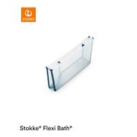 STOKKE flexi bad bundel (bad & inzetje) - transparant blauw