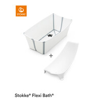 STOKKE flexi bad bundel (bad & inzetje) - wit