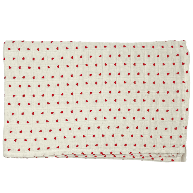 muslin cloth large - hearts