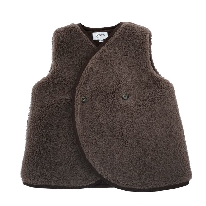 monty gilet - brown