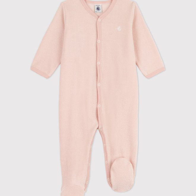 baby sleepsuit sponge - pink