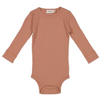 plain rib body - long sleeves - soft hazel plain rib body - long sleeves - soft hazel