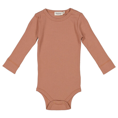 plain rib body - long sleeves - soft hazel plain rib body - long sleeves - soft hazel
