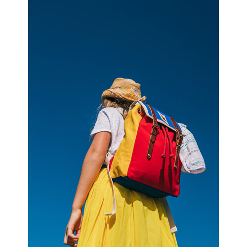 backpack mini matra - blue red yellow YKRA backpack mini matra - blue red yellow