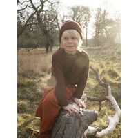 wool rib sweater - mahogany merino knit wool rib sweater - mahogany merino knit