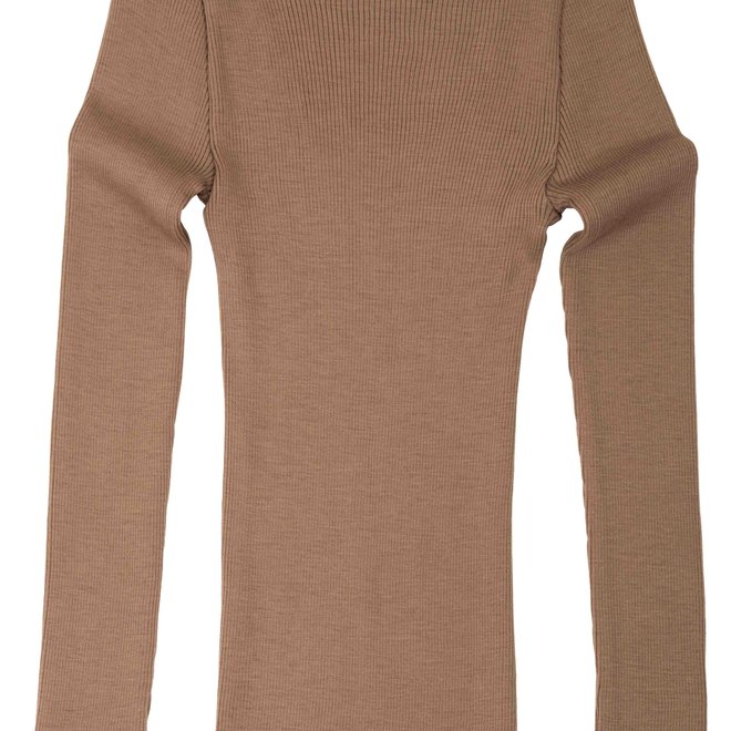 top alf merino wool - walnut