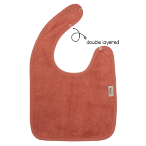 bib doubled - apricot blush