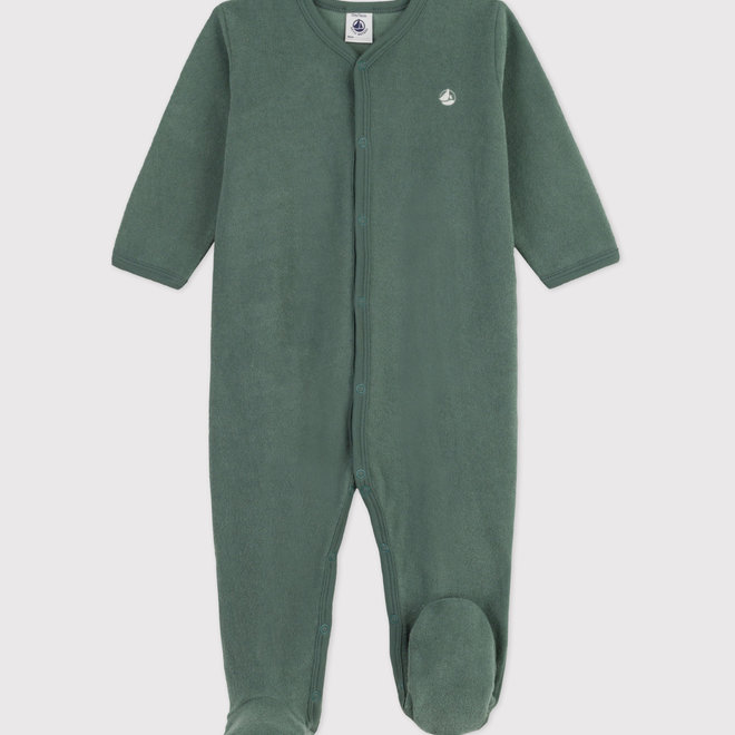baby sleepsuit sponge - green