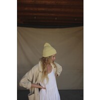 HVID beanie fonzie - adult - light yellow