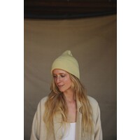 HVID beanie fonzie - adult - light yellow