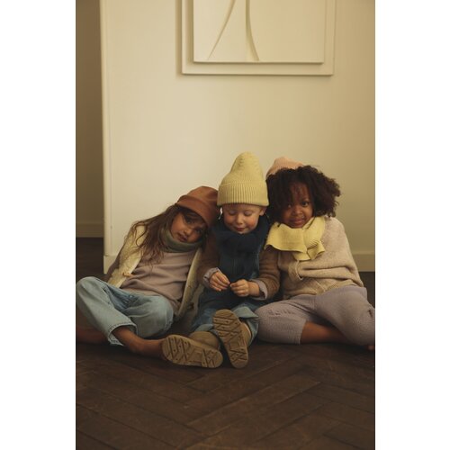 HVID beanie fonzie light yellow - kids