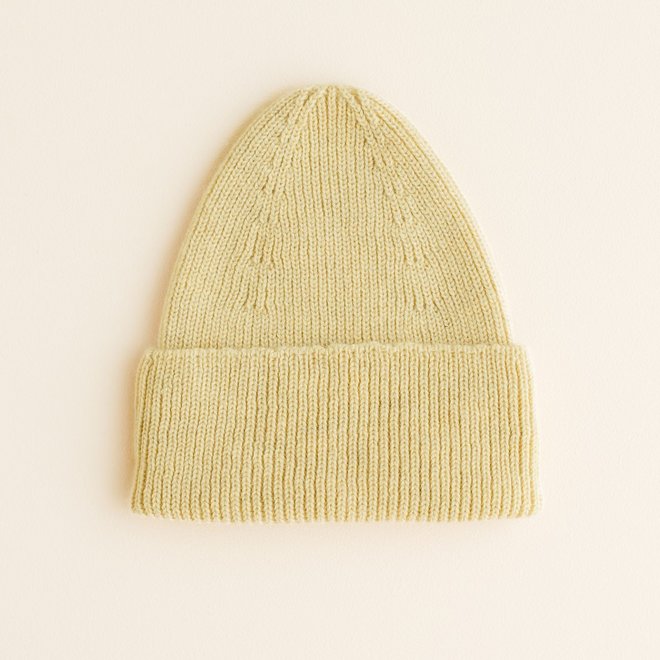 beanie fonzie light yellow - kids