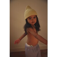 HVID beanie fonzie light yellow - kids